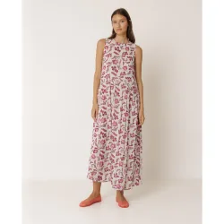 Indi & Cold - Vestido maxi cuello redondo sin mangas