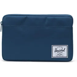 Funda unisex para ordenador y tablet de 12" con cremallera color azul