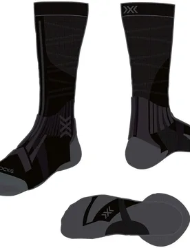 Trail Run Perform Helix Otc Socks Black / Charcoal UK 3-5 Men,Women - X-SOCKS - FashionsVida