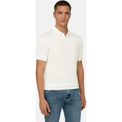 Polo de punto en algodón seda
