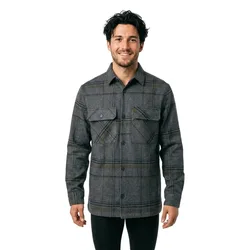 Camicia A Maniche Lunghe Rayle Melange Dark Grey XL