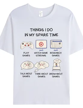 Funny Gaming Shirt For Men In My Spare Time Gamer Tee Shirts Men's Cotton Fabric Thanksgiving Day Hot Sell Graphic T-Shirts - Aliexpress - FashionsVida