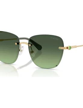 Occhiali da sole, Forma quadrata, SK7043, Verdi OS - Swarovski - FashionsVida