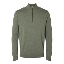 Maglione Con Mezza Zip Berg Kalamata / Detail Melange L