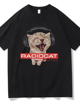 British Rock Band Radiohead Funny Radiocat The Bends Print Tshirt Men Women Vintage Gothic Oversized T-shirt Male Meme T Shirts - Aliexpress - FashionsVida