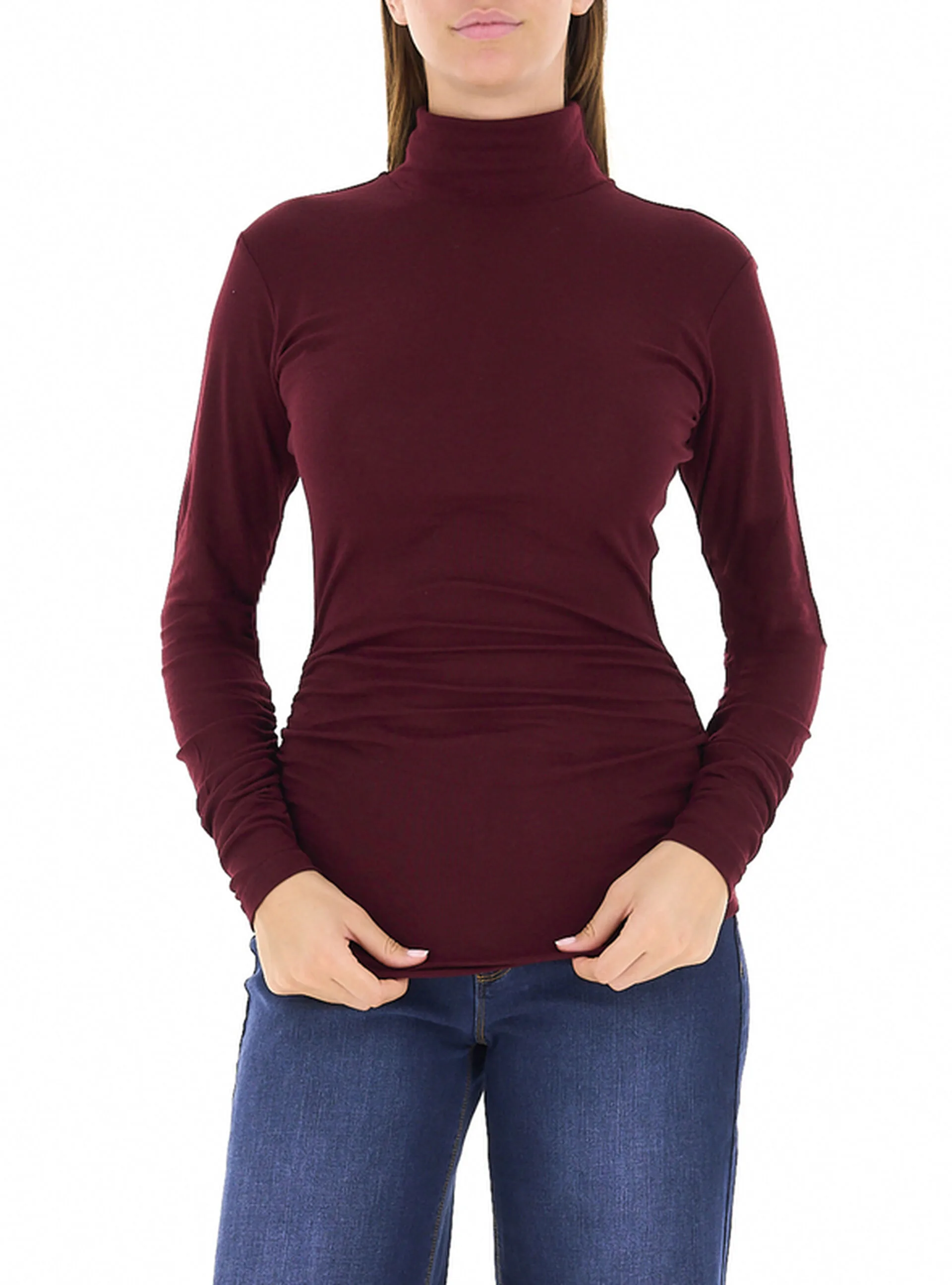 Dolcevita maniche lunghe BORDEAUX L - Diana Gallesi - FashionsVida