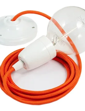 Cables Suspension Luminaire Rm15 2 M Orange / White One Size - Creative - FashionsVida