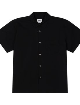 Camicia obey wire woven ss - black