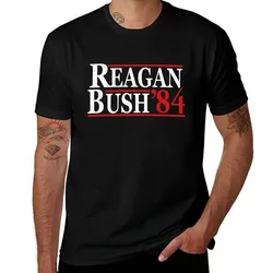 REAGAN BUSH 84 T-Shirt Basic Solid Color Short Sleeve T-Shirt