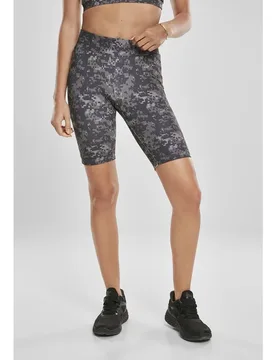 Pantaloni Corti Cycling For High Waist Camo Tech Black / Gray XS - Urban classics - FashionsVida