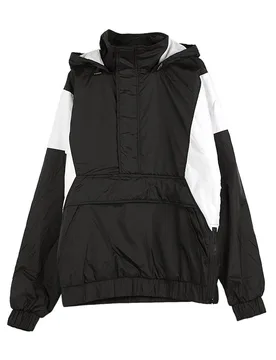 Giaccone Infilabile Uomo 2 Tone Pull Over Black/white - Urban classics - FashionsVida