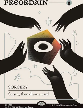 Preordain (Borderless Foil) (Secret Lair - Tome of the Astral Sorceress) Secret Lair Drops - Magic: The Gathering - FashionsVida