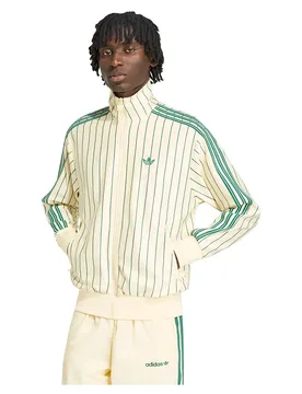 Sweat-shirt à Zip Firebird Pinstripes Warm Vanilla M - Adidas Originals - FashionsVida