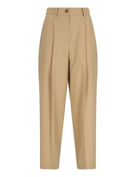 Marni Pantaloni Dritti Logo