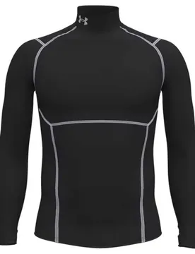T-shirt à Manches Longues Heatgear Elite Compression Mock Black 2XL