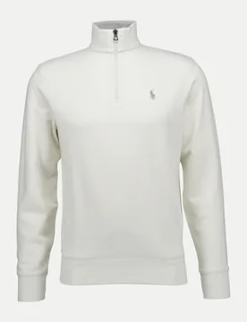 Polo Sweatshirt mit Troyerkragen Weiß XL - Ralph Lauren - FashionsVida