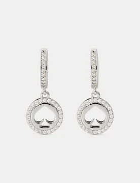 Womens Spot The Pave Huggies - Silver - One Size - Kate Spade - FashionsVida
