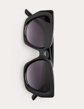 Square Buckle Aviator Sunglasses Black female - M&S - FashionsVida