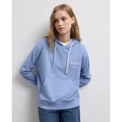 Sudadera capucha cerrada bordado
