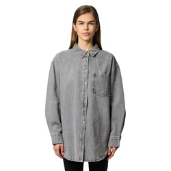 Chemise à Manches Longues Maisie Grey Denim XS