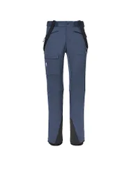 Pantalón de touring softshell para hombre Kamet Shield con tirantes azul oscuro L