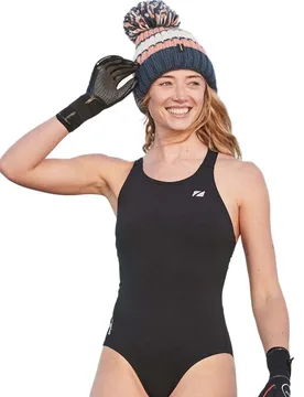 Ows Renew Classic Swimsuit Black UK 14 Women - Zone3 - FashionsVida