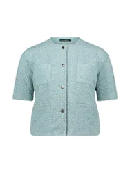 Sweat-shirt zippé bleu clair 42