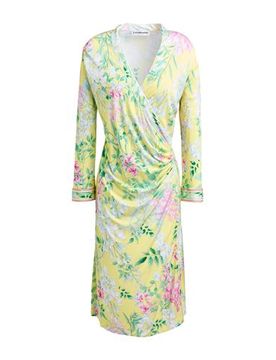 Midi-Kleid Damen Gelb 40 Damen