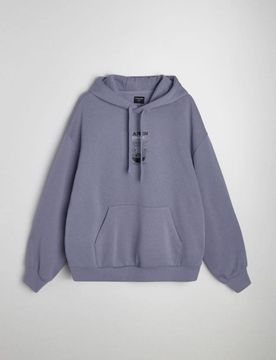 Sinsay - Felpa con stampa - lavanda