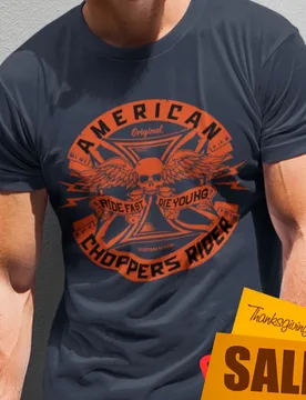 American Custom Chopper Motorcycle T-Shirt 100% Cotton O-Neck Short Sleeve Summer Casual Mens T-shirt Streetwear - Aliexpress - FashionsVida