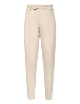 Pantaloni In Lyocell E Lino