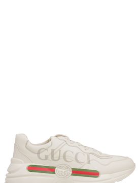 Chic Round Toe Leather Sneakers with 6 cm Sole Height