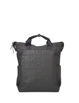 Mochila de mujer multiposición Stamp pequeña color khaki - Kcb - FashionsVida