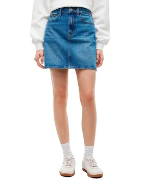 Jupe Courte Dw0dw23577 Denim Medium 28