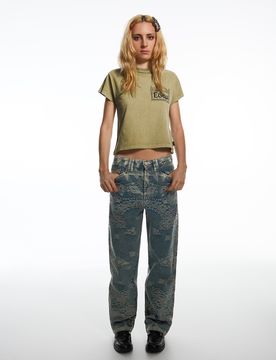 T-Shirt Regular Fit Aries X M Kaki