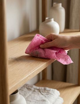 Panni per la pulizia in rotolo 20 fogli - rosa pastello