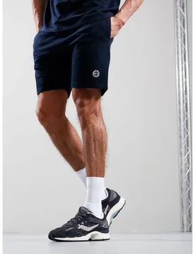 Mens Navy Delta Print Logo Short - Male - Navy - X-Small - Marshall artist - FashionsVida