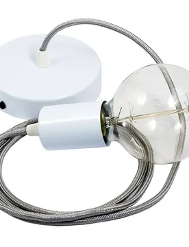 Cables Suspension Luminaire Rm02 2 M Silver / White One Size - Creative - FashionsVida