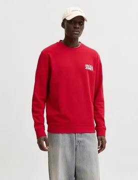 Jack & Jones - Sudadera de hombre cuello redondo con logo lateral - jack & jones - FashionsVida