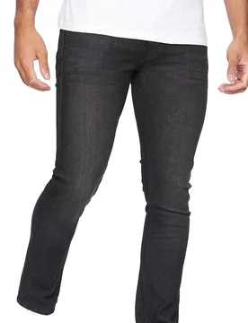 Buraca Slim Fit Jeans Mens - Black - Size 34w/30l - Crosshatch - FashionsVida