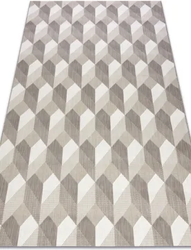 Teppiche Teppich Flat 48624/686 Sisal - 3d-Würfel 120x170 Cm 120x170 Cm - RUGSX - FashionsVida