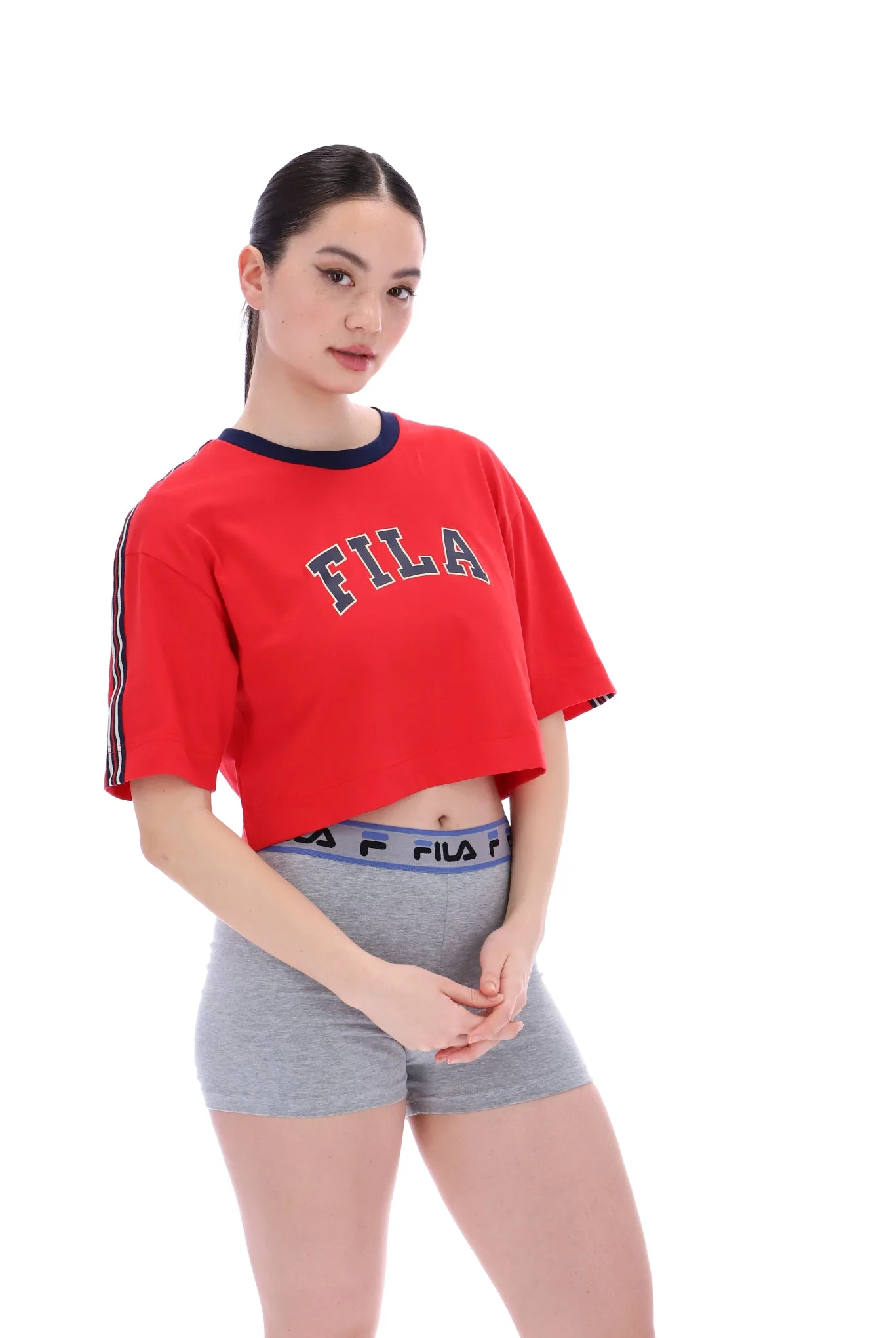 Loose Taped T-Shirt - XS - FILA - FashionsVida