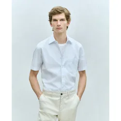 Camisa de manga corta de vestir rayas
