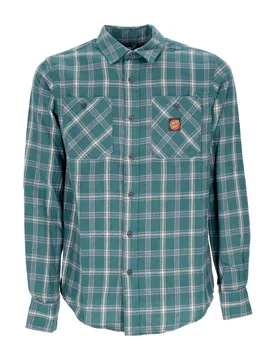 Camicia Manica Lunga Uomo Apex L/s Shirt Cedar Check - Santa Cruz - FashionsVida