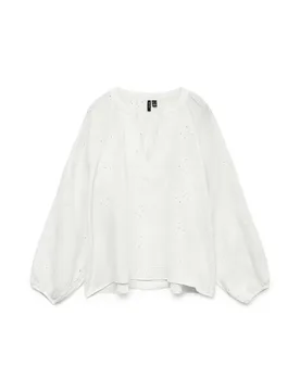 VMNATALI LS EMB TOP WVN NOOS female - XL - FashionsVida