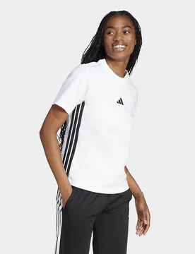 Womens Women's Essentials 3-Stripes Cotton T-Shirt - Bianco, bianco bianco Donna taglia S - Adidas - FashionsVida