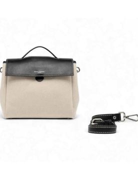Borsa a mano Donna Beige-Nero - BS11620-SAL-NERO