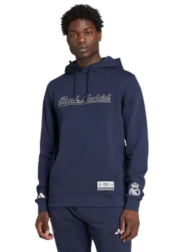 Real Madrid Uomo - Felpe con cappuccio Blu - Taglia M - Jersey di cotone M - Adidas - FashionsVida