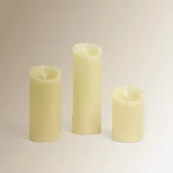 Pack 3 Velas eléctricas Ivory