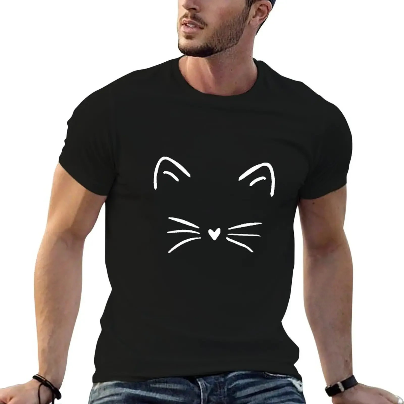 Cat kitten face T-Shirt Lightweight Cooling Short Sleeve Tee - Aliexpress - FashionsVida